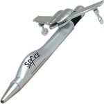 Buy Metallic Silver Ballpoint Clicker Jet Pen