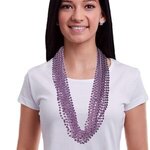 Metallic Light Lavender Mardi Gras Beads -  