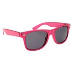 Metallic Malibu Sunglasses - Metallic Pink