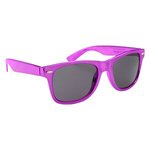 Metallic Malibu Sunglasses - Metallic Purple
