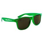 Metallic Miami Sunglasses - Metallic Green