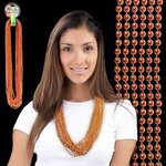 Buy Metallic Orange Mardi Gras Beads