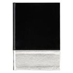 Metallic Two-Tone Journal - Black With Silver