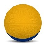 Micro Foam Basketballs Nerf - 2.5" - Athletic Gold/Royal