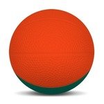 Micro Foam Basketballs Nerf - 2.5" - Orange/Forest Grn