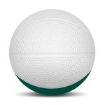 Micro Foam Basketballs Nerf - 2.5" - White/Forest Grn