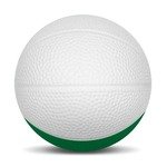 Micro Foam Basketballs Nerf - 2.5" - White/Kelly Grn