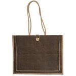 Milan Jute Tote - Brown