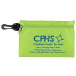 Milos Large Zipper Storage Pouch with Plastic Hook - Lime Green