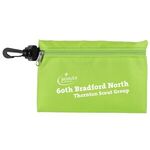 Milos Large Zipper Storage Pouch with Plastic Hook -  