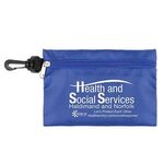 Milos Large Zipper Storage Pouch with Plastic Hook -  