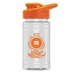 Mini 16 oz. PETE Sports Bottle with Drink thru lid -  