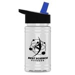 Mini 16 oz. PETE Sports Bottle with Flip Straw lid -  