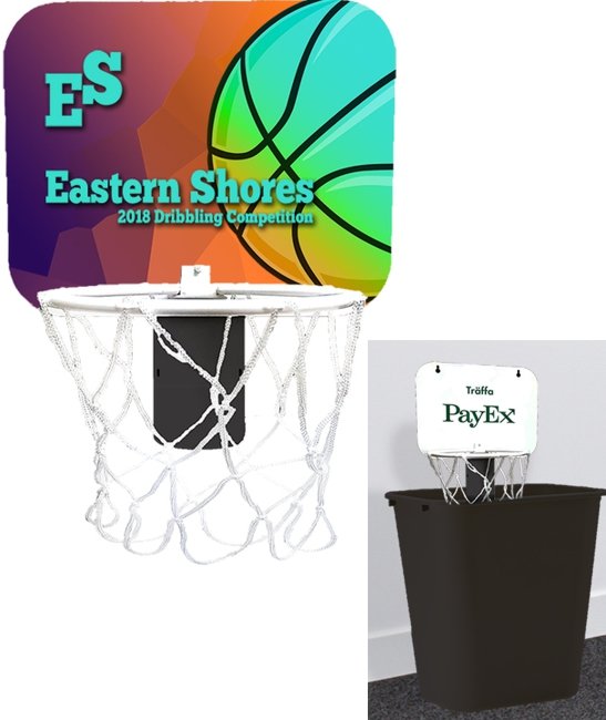 Main Product Image for Custom Printed Mini Basketball Backboard for Wastebasket