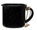 Mini Campfire Mug Ornament - Black