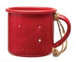 Mini Campfire Mug Ornament - Red