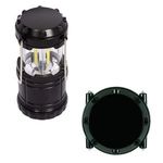 Mini COB Camping Lantern-Style Flashlight - Black