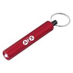 Mini Cylinder LED Flashlight Key Tag -  