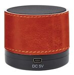 Mini Cylinder Wireless Speaker With Sleeve - Brown