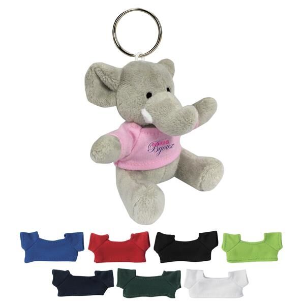 Main Product Image for Printed Mini Elephant Key Chain