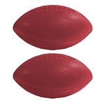 Mini Football Plastic 6" Two Sided Imprint - Burgundy