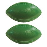 Mini Football Plastic 6" Two Sided Imprint - Green