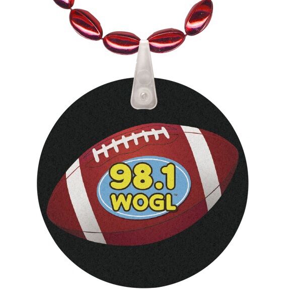 Main Product Image for Mini Football Shaped Beads With Imprint Direct On Disk