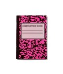 Mini Neon Composition Notebook - Neon Pink
