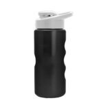 Mini Peak - 22 oz. Metalike Bottle -Drink Thru Lid Digital - Metallic Black