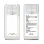 Mini Rectangle Card Shape Hand Sanitizer Spray - Clear Frosted