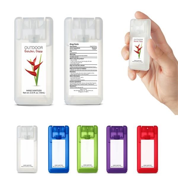 Main Product Image for Promotional Mini Rectangle Card Shape Hand Sanitizer Spray