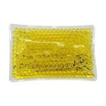 Mini Rectangle Gel Bead Hot/Cold Pack - Yellow