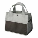 Mini Snap Non-Woven Lunch Tote - Gray