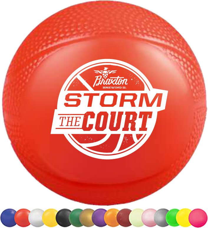 Main Product Image for Mini Throw Basketballs Printed