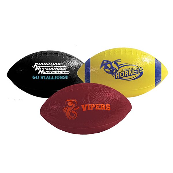 Main Product Image for Mini Plastic Footballs - 6" - Throw to Crowd