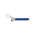 Mini Tire Gauge Key Chain - Metallic Blue