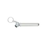 Mini Tire Gauge Key Chain - Metallic Silver