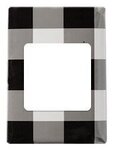 Mini Tissue Packet - Buffalo Plaid - White