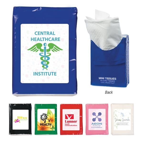 Main Product Image for Custom Printed Mini Tissue Packet