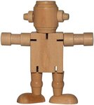 Mini Wood Robot - Brown