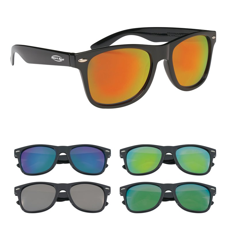 Main Product Image for Imprinted Mirrored Malibu Sunglasses