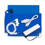 Mobile Tech Power Bank Accessory Kit with Earbuds in Pouch -  