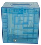 Money Maze Cube Bank - Blue