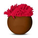 MopToppers® Multi-Cultural Stress Reliever (Brown) - Red