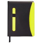 Naples (TM) Two-Tone Journal - Black-lime Green