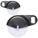 Napoli Pizza Cutter with Bottle Opener - Black