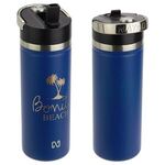 NAYAD™ Ranger 18 oz Stainless Double Wall Bottle with Flip - Dark Blue