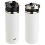 NAYAD(TM) Ranger 18 oz Stainless Bottle w/ Flip-Top Spout - White