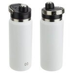 NAYAD Traveler 26 oz. Stainless Bottle w/ Twist-Top Spout - White