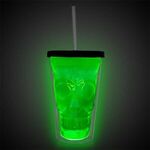 Neon Green LED Skull Cup -  